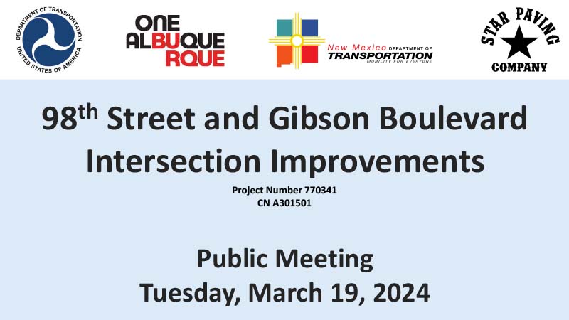 Public meeting PowerPoint presentation